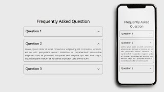 Responsive FAQ Accordion Menu Using HTML, CSS & Javascript