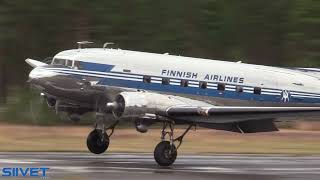 DC-3 OH-LCH Arrival And Landing to Jämijärvi - Jämi Fly In 2023