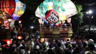 岩瀬曳山車祭2016諏訪神社前「新町対浜町」 Iwase Hikiyama Festival