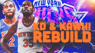 MEGA Signings! Kevin Durant & Kyrie Irving New York Knicks Rebuild! NBA 2K19