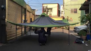 coleman 13'x13' instant shelter收納