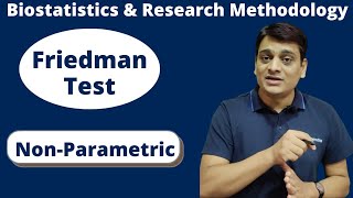 Part 4: Friedman Test | Non Parametric Test | Biostatistics & Research Methodology