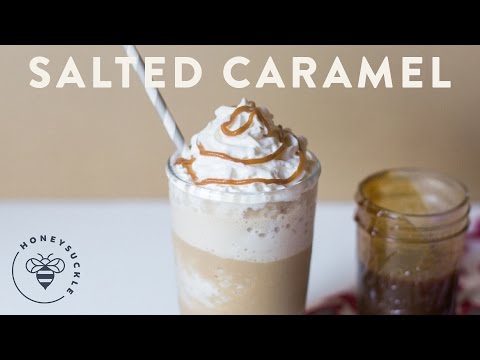 Salted Caramel Mocha Frappuccino - COFFEE BREAK SERIES - Honeysuckle Salted Caramel Mocha Frappuccino - COFFEE BREAK SERIES - Honeysuckle