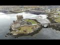 EILEAN DONAN CASTLE,  SCOTLAND - APRIL 2022 - DRONE WITH A VIEW - {4K} DRONE FOOTAGE