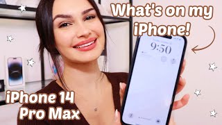 what's on my iphone 14 pro max | simple & aesthetic 🤍