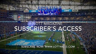 LOTT Sports: Press Pass | NFL Football Eagles vs Lions | Ford Field - Detroit, MI