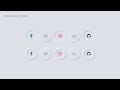 CSS3 Neumorphic Social Media Icons | Coding Nepal