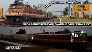 MEGA ROUTE DIVERSION!! Okha-Rameswaram Express at TYM \u0026 Trivandrum-Trichy SF Express at Kallal (END)