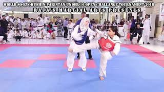 So-Kyokushin Karate Pakistan Girls Amazing under-16 fight