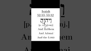 89. Wa'donay, And HaShem, Adonai, The Lord | Isaiah 52:13–53:12 #isaiah #isaiah53 #jesaja #jesaja53