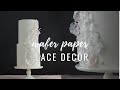 How to make wafer paper edible lace for cake decorating | Florea Cakes