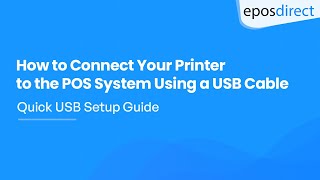 How to Connect Printer USB Cable to the POS System PT61 USB port - EPOS Direct