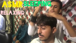 ASMR SUPER EXCITED HEAD AND BACK MASSAGE | YOUNG BOY BARBER SHOP | [ ASMR NOMII ]