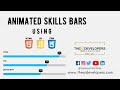 Animated progress bar Using HTML CSS & Jquery #thesrdevelopers #webdesign #progressbar #css #css3
