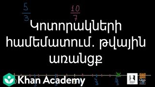 Կոտորակների համեմատում. թվային առանցք | «Քան» ակադեմիա