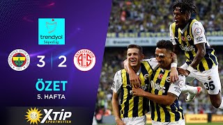 Merkur-Sports | Fenerbahçe (3-2) B. Antalyaspor - Highlights/Özet | Trendyol Süper Lig - 2023/24