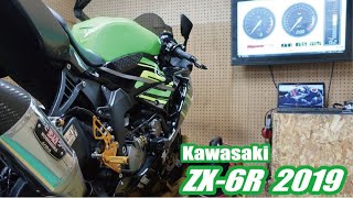 ZX-6R (636) 2019年式  アクセル全開シャーシダイナモパワーチェック