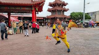 三太子耍火尖槍參禮架式十足~新營太子宮進香團(無極玄修宮)