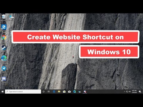 Create Website Shortcut on Windows 10 Desktop