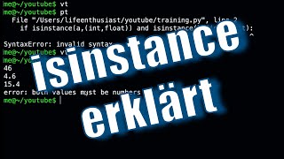Learn Python – Type Checking with isinstance
