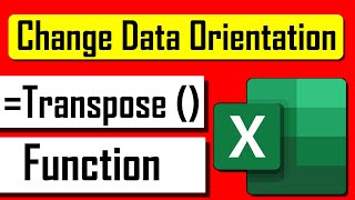 How to Use TRANSPOSE Function in Excel
