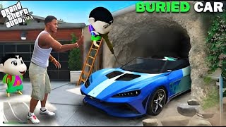 GTA 5 : Franklin Shinchan Found A Buried Luxury Car In Gta 5 Tamil | Franklin Tamil | Gta 5