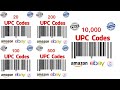 How to buy UPC codes for Amazon