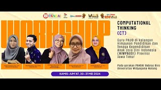 Workshop Penerapan Computational Thinking (CT) untuk Anak PAUD oleh Biro Bebras UWG