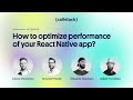 {Webinar} How to optimize React Native app performance?