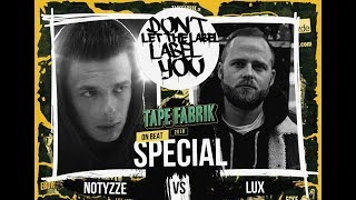 Notyzze vs LUX // DLTLLY OnBeatBattle (Tapefabrik // Wiesbaden) // 2018