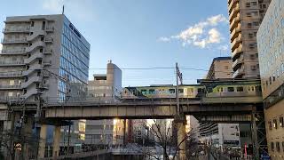 230.池上線五反田駅を発車する東急7000系