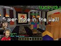 MINECRAFT Hole in the Wall MINI-GAME! w FGTEEV Shawn, Duddy & Chase (SUPER CHALLENGE)