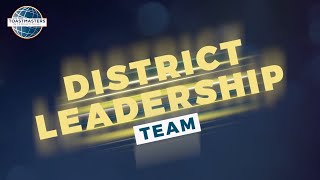 Meet our Leadership Team - District 101 Toastmasters