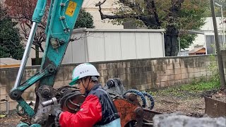 WORK IN JAPAN, HYDRAULIC EXCAVATOR, HEAD CHANGE, ToCA #WorkInJapan