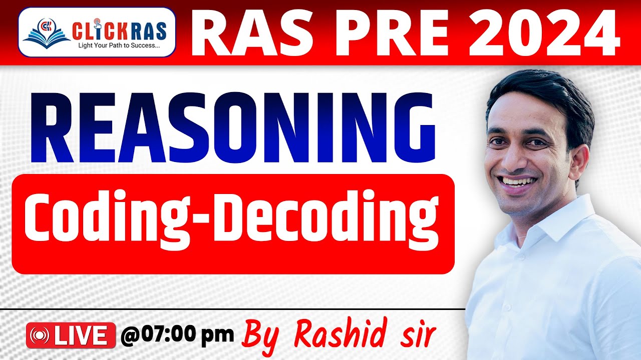 Coding Decoding Reasoning 01 By Rashid Sir Youtube