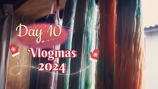 Vlogmas DAY10🎄靴下もショールも可愛すぎて🎄ヤーンアドベントカレンダー開封｜フクロウのかまど