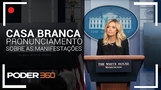 Governo dos EUA realiza pronunciamento na Casa Branca (em inglês)