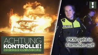 Technischer Fehler? 😲 Auto geht PLÖTZLICH in Flammen auf! | Achtung Kontrolle