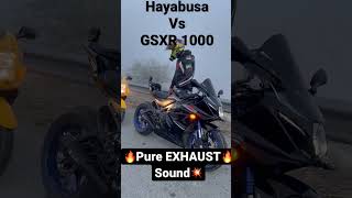 🔥Suzuki Hayabusa vs Gsxr 1000r🔥Pure Exhaust Sound 💥 | LOUDEST EXHAUST 💥 | #shorts #viralvideo