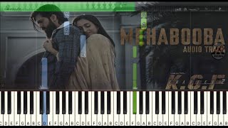 KGF CHAPTER 2 - How To Play Mehabooba Song | Piano Tutorial | Keyboard Notes | Yash | Ravi Basrur |