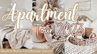 My APARTMENT Tour!!! Showing All My Boho Farmhouse Home Decor! Apartment Tour 2023 With Links!