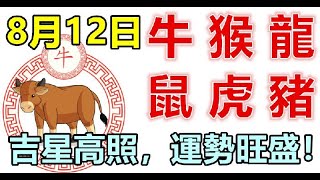 8月12日生肖運勢_牛、猴、龍大吉 - 十二生肖