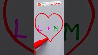 L+M = ❤️ i love you ❤️ #love #lovestatus #asmr #sigmaboy #sigma #art #viralshorts #trending #craft