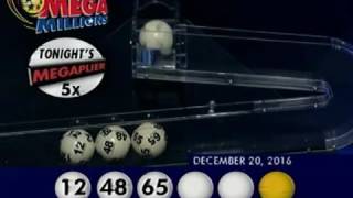 2016 12 20 Mega Millions Numbers and draw results