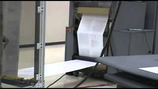 Smart-binder SB-3 in-line with Delphax printer running at 500 ft/min with 36 gsm paper