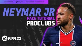 NEYMAR JR FACE FIFA 22 PROCLUBS CLUBES PRO