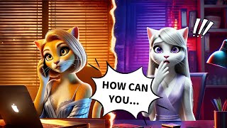 (Part 3) The white cat was betrayed by the one she trusted the most! #cartoon #catlover #animation