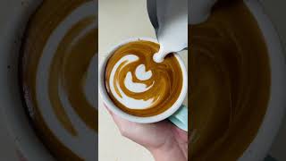 今日咖啡拉花練習-鬱金香/Practice Latte Art Tulip