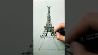 Eiffel Tower | Tower in Paris, France. #shorts #short #art  #freefire #beautiful #drawing