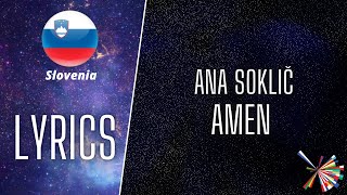 LYRICS / BESEDILO | ANA SOKLIČ - AMEN | EUROVISION 2021 SLOVENIA 🇸🇮